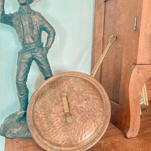 Antique Copper Skillet with Lid